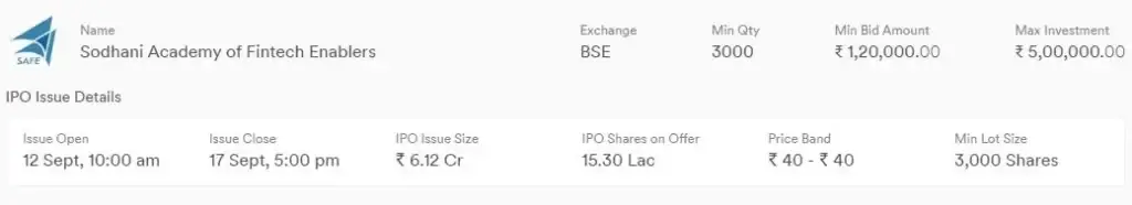 Sodhani Academy IPO: दूसरे दिन 5.36 गुना सब्सक्राइब हुआ, जानिए बाकी अहम जानकारियां sodhani ipo