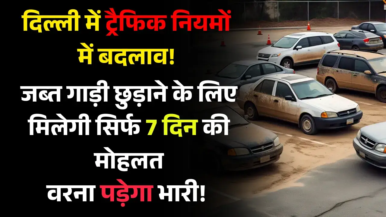अगर 1 महीने तक नहीं ली गाड़ी, तो होगी नीलामी! दिल्ली में ट्रैफिक नियमों में बदलाव! Delhi traffic police norms change