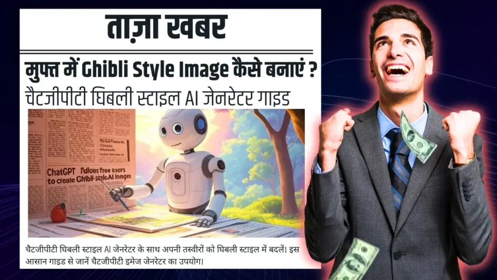 मुफ्त में घिबली स्टाइल इमेज कैसे बनाएं? | Chatgpt Ghibli Style AI Image जेनरेटर गाइड Chatgpt Ghibli Style AI Image
